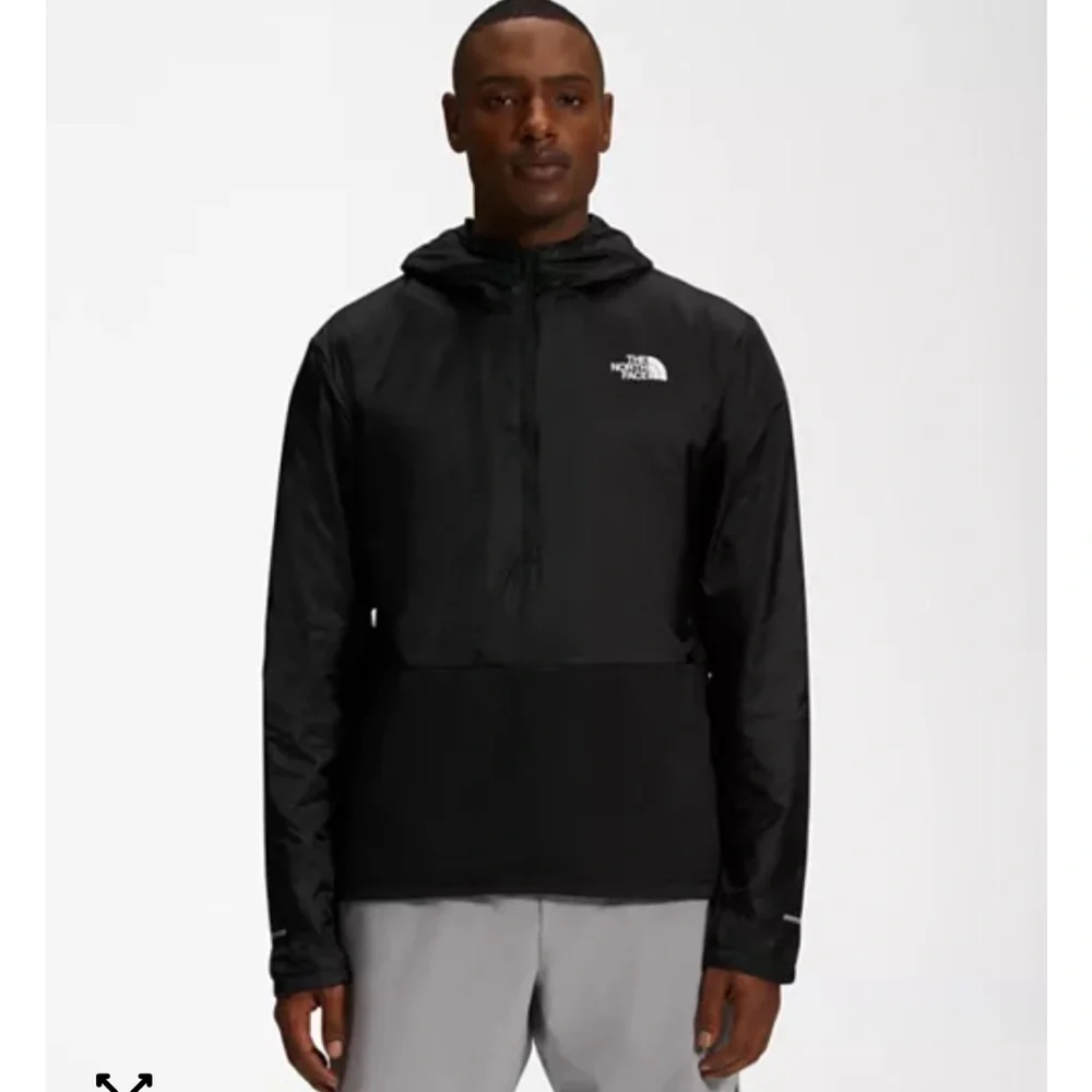 The North Face Men's Winter Warm‎ Quarter Zip Sweater Workout Running Black L